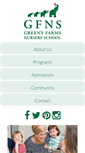 Mobile Screenshot of greensfarmsnurseryschool.org