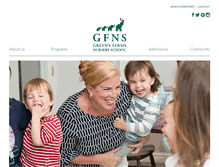 Tablet Screenshot of greensfarmsnurseryschool.org